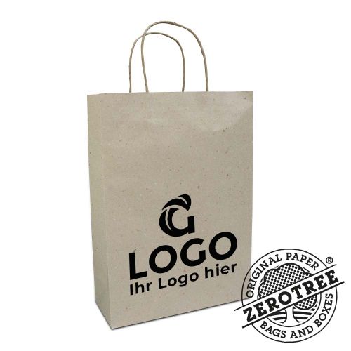 Tasche Graspapier mittel - Bild 3